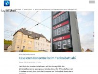 Bild zum Artikel: Kassieren die Mineralölkonzerne beim Tankrabatt ab?