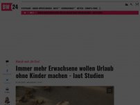 Bild zum Artikel: Immer mehr Erwachsene wollen Urlaub ohne Kinder machen - laut Studie