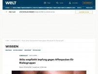 Bild zum Artikel: Stiko empfiehlt Impfung gegen Affenpocken für Risikogruppen