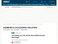 Bild zum Artikel: „Ich arbeite zurzeit von 7 bis 22 Uhr. Das schaffe ich nicht mehr lange“