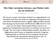 Bild zum Artikel: Wie Väter verstehen können, was Mütter mehr als sie schlaucht 