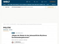 Bild zum Artikel: „Wegen der Maske ist der jahreszeitliche Rhythmus durcheinander gekommen“