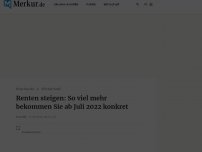 Bild zum Artikel: Renten steigen: So viel mehr bekommen Sie ab Juli 2022 konkret