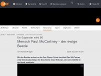 Bild zum Artikel: Mensch Paul McCartney - der ewige Beatle