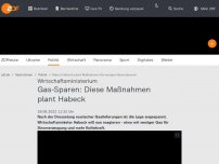 Bild zum Artikel: Habeck plant mehr Maßnahmen, um Gas zu sparen