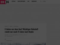 Bild zum Artikel: E-Autos vor dem Aus? Wichtiger Rohstoff reicht nur noch 11 Jahre laut Studie