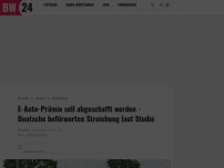 Bild zum Artikel: E-Auto-Prämie soll abgeschafft werden - Deutsche befürworten Streichung laut Studie