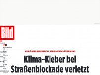 Bild zum Artikel: Schlüsselbeinbruch - Klima-Kleber bei Straßenblockade verletzt