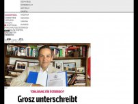 Bild zum Artikel: Grosz unterschreibt Notariatsakt zur Entlassung der Regierung