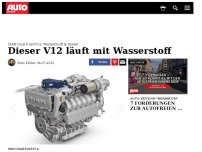 Bild zum Artikel: V12 mit Wasserstoff-Einspritzung