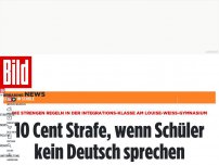 Bild zum Artikel: Louise-Weiss-Gymnasium - 10 Cent Strafe, wenn Schüler kein Deutsch sprechen