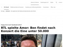 Bild zum Artikel: Ben findet die Eine unter 50.000<br>