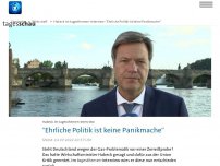 Bild zum Artikel: Habeck: 'Ehrliche Politik ist keine Panikmache'