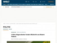 Bild zum Artikel: Linken-Abgeordneter fordert Rücktritt von Robert Habeck