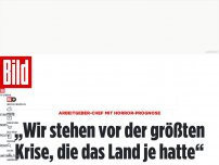 Bild zum Artikel: Arbeitgeber-Chef mit Horror-Prognose - „Stehen vor größter Krise, die das Land je hatte“