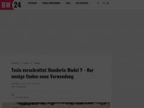 Bild zum Artikel: Tesla verschrottet Hunderte Model Y - Nur wenige finden neue Verwendung