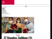 Bild zum Artikel: 27 Stunden: Zwillinge (3) wurden getrennt