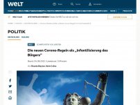 Bild zum Artikel: Die neuen Corona-Regeln als „Infantilisierung des Bürgers“