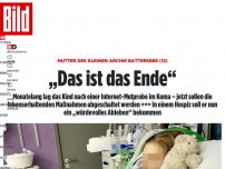 Bild zum Artikel: Archies Mut - „Das ist das Ende“