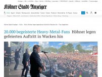Bild zum Artikel: 20.000 begeisterte Heavy-Metal-Fans: Höhner legen gefeierten Auftritt in Wacken hin