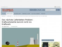 Bild zum Artikel: Das nächste Lieferketten-Problem: Kraftwerkskohle kommt nicht ins Kraftwerk