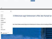 Bild zum Artikel: Death to Petrol: E-Motorrad sagt Verbrennern offen den Kampf an