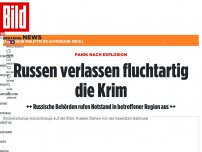 Bild zum Artikel: Panik nach Explosion - Russen verlassen fluchtartig die Krim