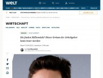 Bild zum Artikel: Die faulen Millennials? Dieser Irrtum der Arbeitgeber kann teuer werden