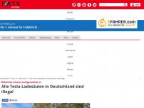 Bild zum Artikel: Behörden wissen und ignorieren es - Alle Tesla-Ladesäulen in Deutschland sind illegal