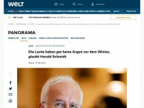 Bild zum Artikel: Die Leute haben gar keine Angst vor dem Winter, glaubt Harald Schmidt