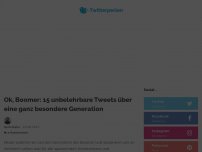 Bild zum Artikel: Ok, Boomer: 15 unbelehrbare Tweets über eine ganz besondere Generation