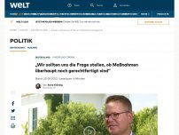 Bild zum Artikel: „Beobachten gerade hier Maßnahmen, die wissenschaftlich so nicht mehr vertretbar sind“