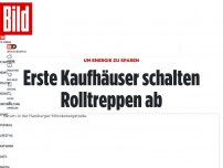 Bild zum Artikel: Um Energie zu sparen - Erste Kaufhäuser schalten Rolltreppen ab