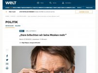 Bild zum Artikel: „Von der Maske geht immer auch ein Signal aus“