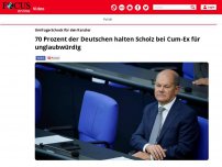 Bild zum Artikel: Umfrage-Schock für den Kanzler: 70 Prozent der Deutschen halten...