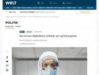 Bild zum Artikel: Das Corona-Maßnahmen-Gebäude war auf Sand gebaut