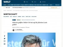 Bild zum Artikel: Habecks größter Fehler? Er hat auf die falschen Leute gehört