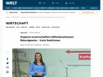 Bild zum Artikel: Gazprom erwirtschaftet milliardenschweren Rekordgewinn – trotz Sanktionen