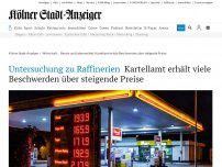 Bild zum Artikel: Untersuchung zu Raffinerien: Kartellamt erhält viele Beschwerden über steigende Preise