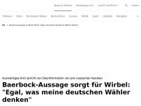 Bild zum Artikel: Wirbel um Baerbock-Aussage<br>