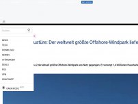 Bild zum Artikel: Vor unserer Haustüre: Der weltweit größte Offshore-Windpark liefert ab sofort Strom