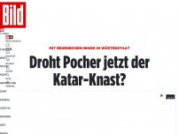 Bild zum Artikel: Mit Regenbogen-Binde im Wüstenstaat - Droht Pocher jetzt der Katar-Knast?