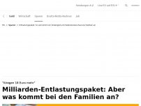 Bild zum Artikel: Aber was kommt bei Familien an?<br>