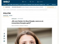 Bild zum Artikel: „Wo zum Henker ist diese Energie, wenn es um erneuerbare Energien geht?“