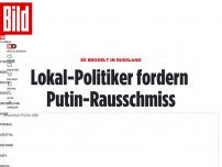 Bild zum Artikel: Es brodelt in Russland - Lokal-Politiker fordern Putin-Rausschmiss