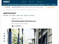 Bild zum Artikel: Deutschland gehen die Kartons aus