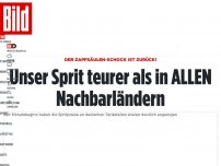 Bild zum Artikel: Der Zapfsäulen-Schock ist zurück! - Unser Sprit teurer als in ALLEN Nachbarländern