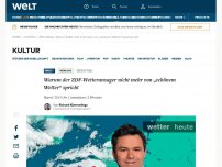 Bild zum Artikel: Warum der ZDF-Wetteransager nicht mehr von „schönem Wetter“ spricht