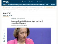 Bild zum Artikel: Lauterbach zeigt AfD-Abgeordnete von Storch wegen Beleidigung an