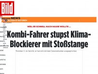 Bild zum Artikel: Weil er schnell nach Hause wollte ... - Kombi-Fahrer rammt Klima-Blockierer